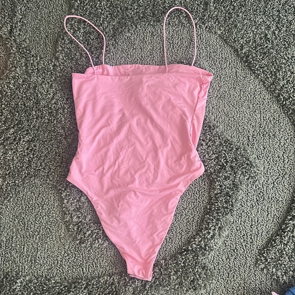 SHEIN Orange and Pink One Piece - Picture 3 of 10